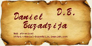 Daniel Buzadžija vizit kartica